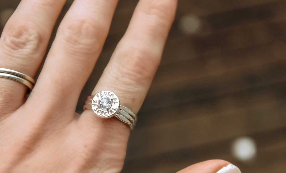 Federal .38 Special Ring in 925 Sterling Silver