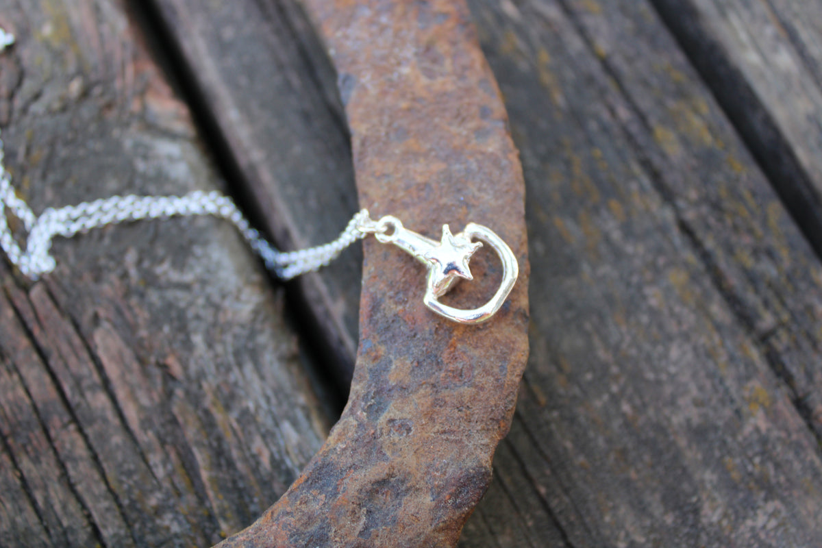 Lonestar Bit Necklace in 925 Sterling Silver