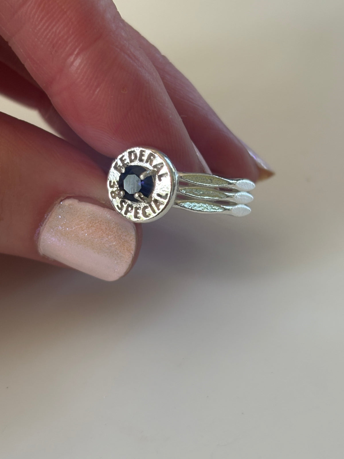 Federal .38 Special Ring in 925 Sterling Silver