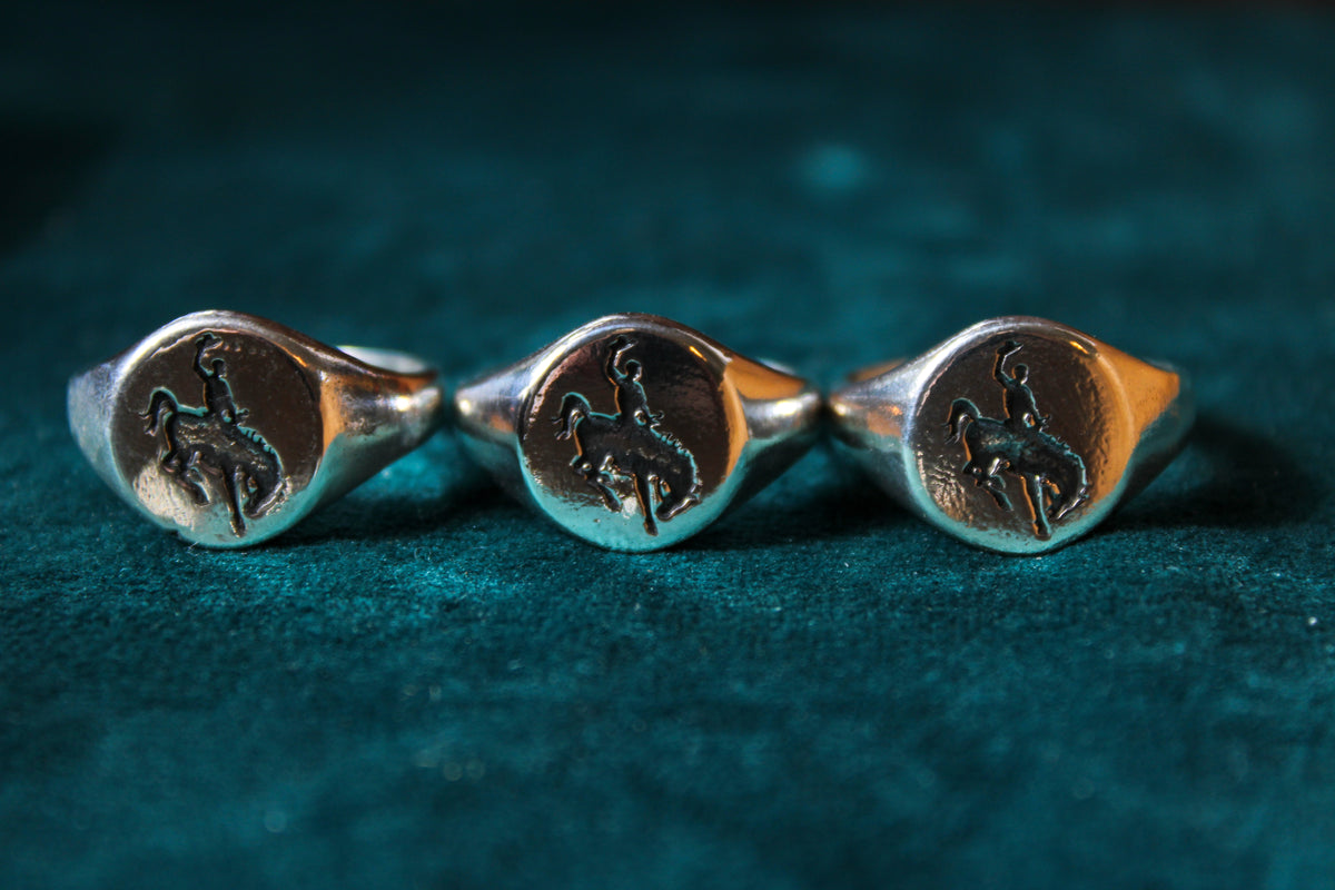 The Bronc Ring in 925 Sterling Silver