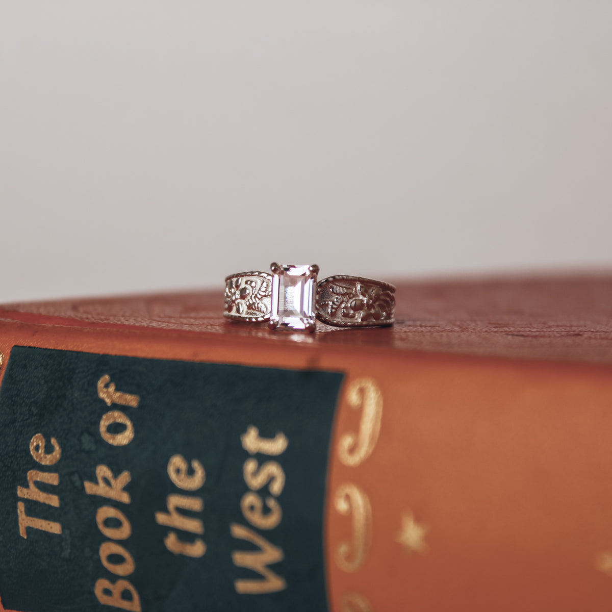 Western Belle Engagement Ring in 925 Sterling Silver