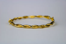 Load image into Gallery viewer, Barbed Wire Bangle - 18k Gold Plated Sterling Silver