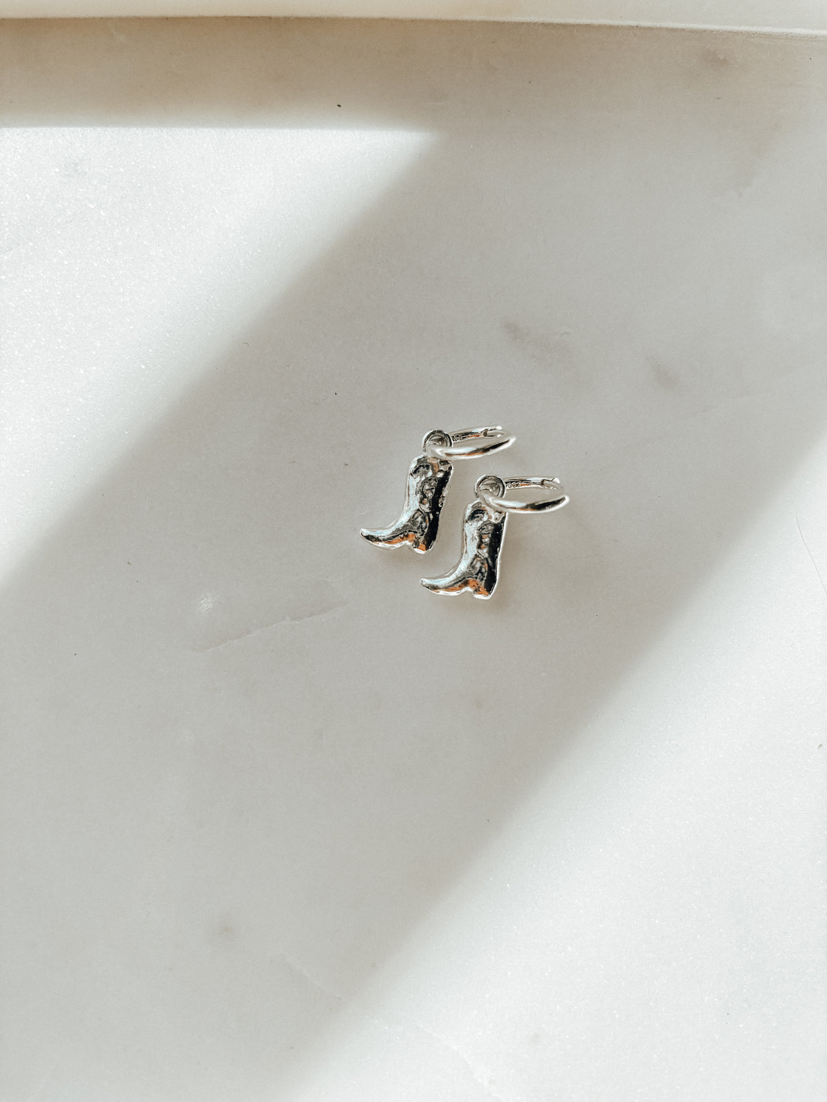 Cowboy Boots Earrings in 925 Sterling Silver