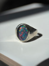 Load image into Gallery viewer, Weathered Opal Sterling Silver Ring