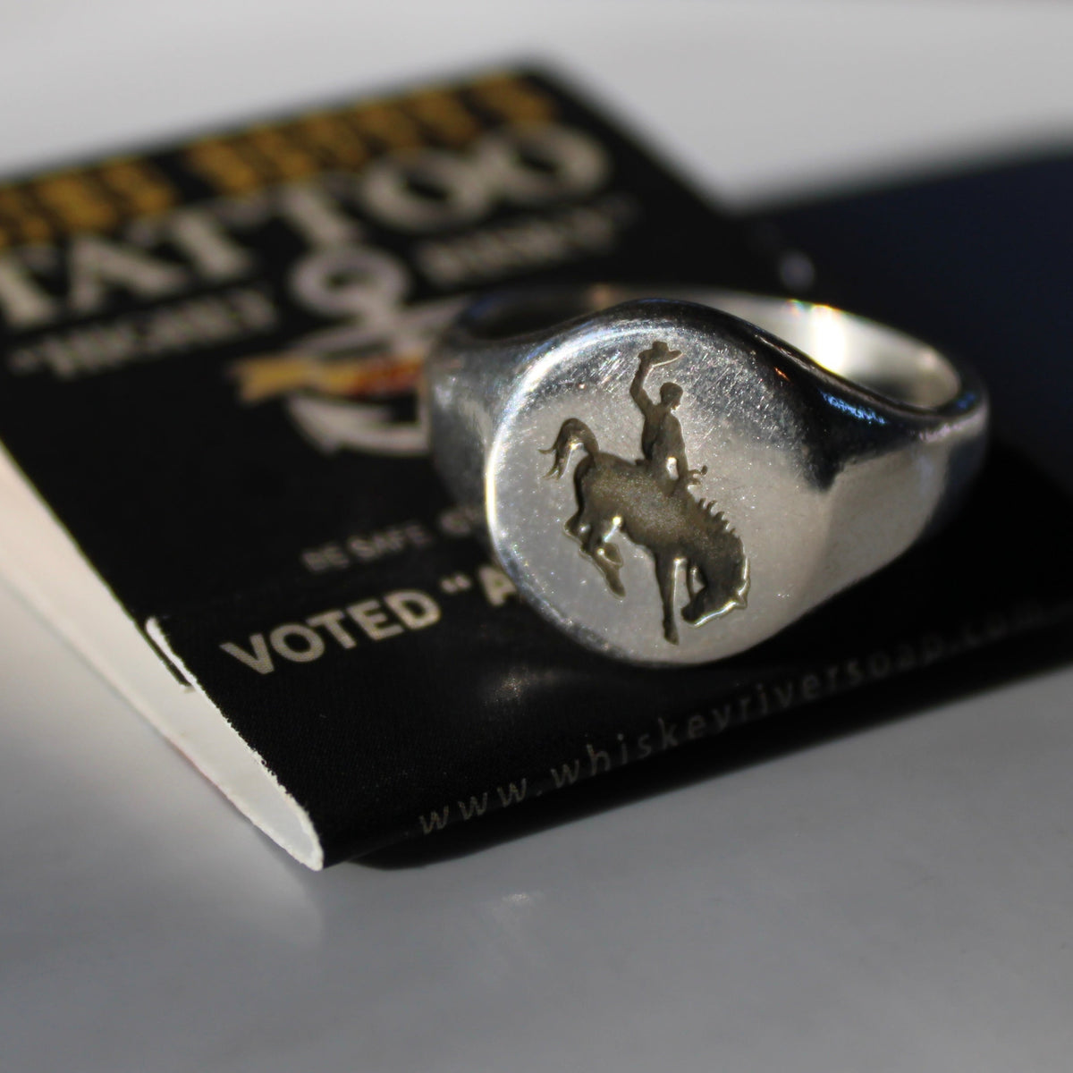 The Bronc Ring in 925 Sterling Silver