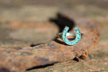 Load image into Gallery viewer, The Lucky Belle Ring in 925 Sterling Silver with a Turquoise Inlay