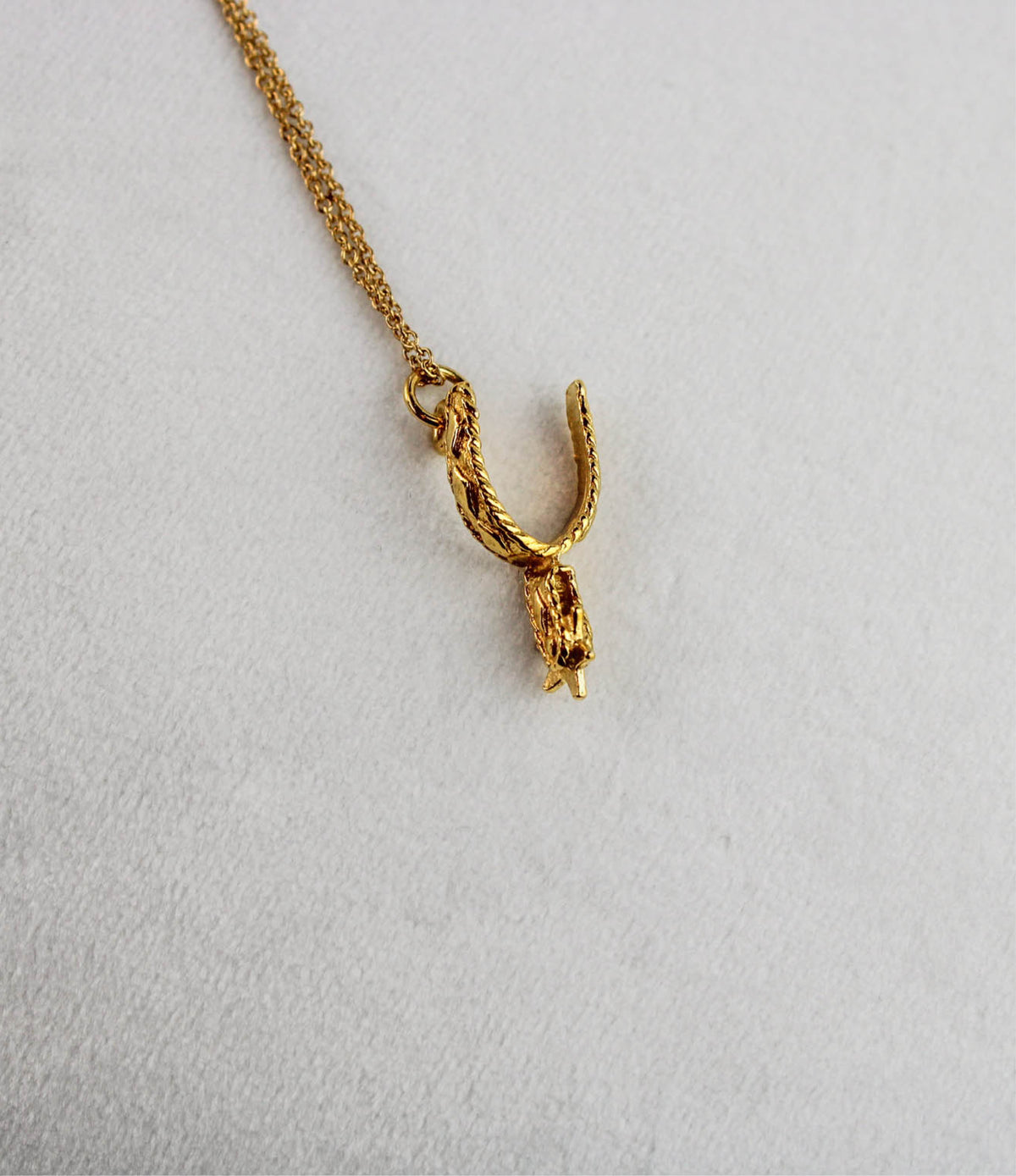 Gold Spur Necklace 18K Gold Plated Sterling Silver
