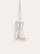 Load image into Gallery viewer, Darling Boot Necklace in 925 Sterling Silver