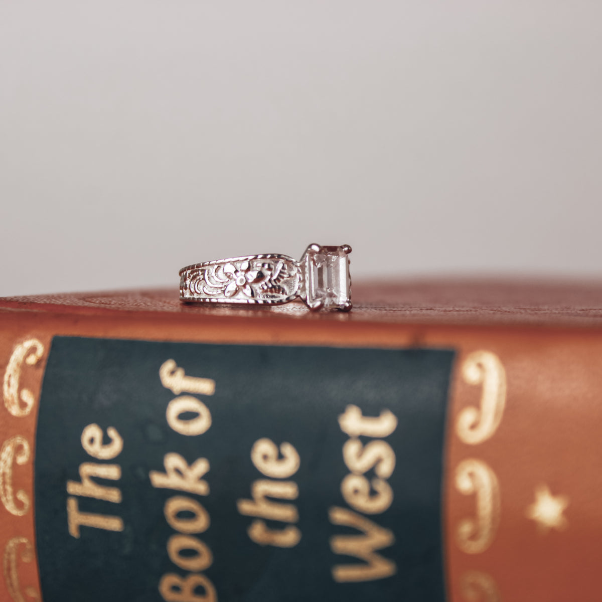 Western Belle Engagement Ring in 925 Sterling Silver