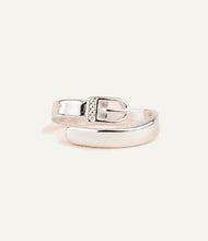 Load image into Gallery viewer, Western Belt Buckle Ring in Solid 925 Sterling Silver (Adjustable)