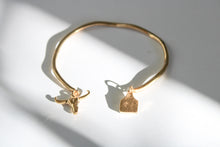 Load image into Gallery viewer, Country Charm Cuff Bracelet - 18k gold plated sterling silver