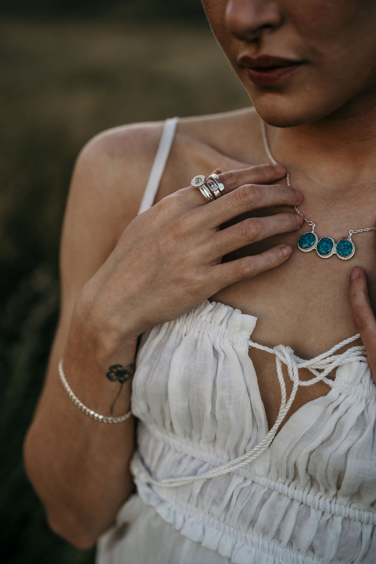The Turquoise Keepsake Necklace in 925 Sterling Silver