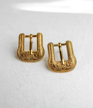 Load image into Gallery viewer, Belt Buckle Studs in 18k Gold Plated 925 Sterling Silver