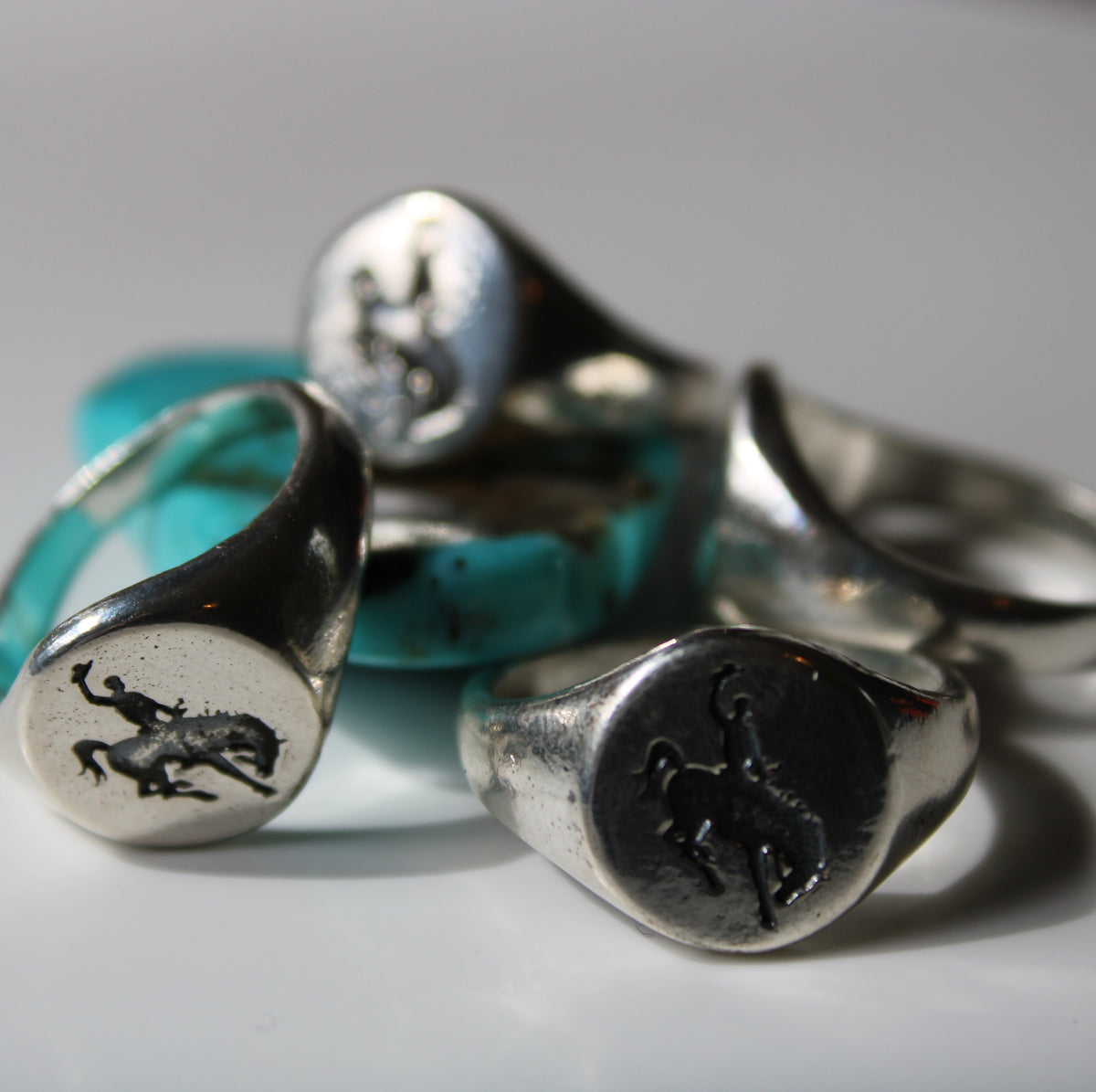 The Bronc Ring in 925 Sterling Silver