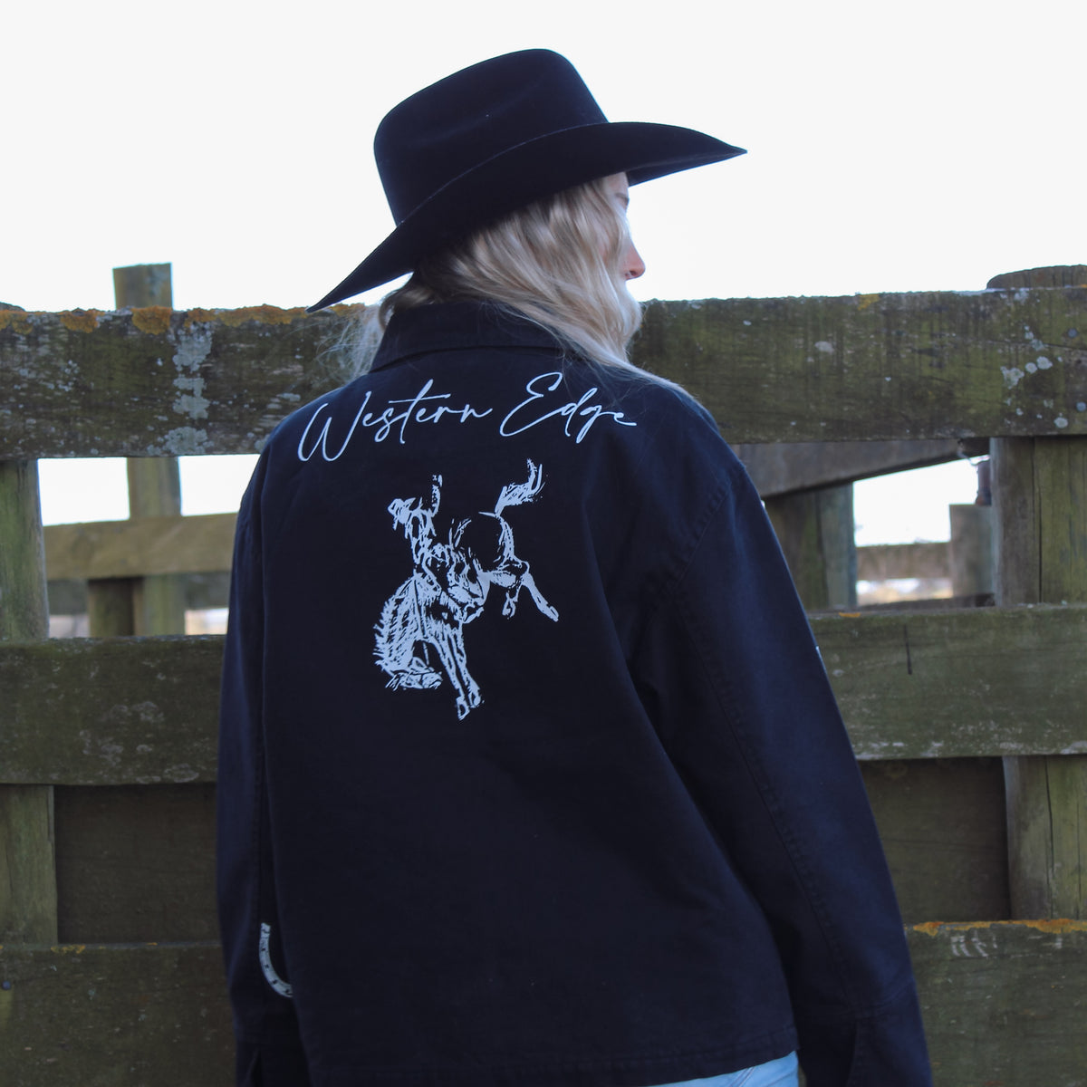 The Outlaw Jacket in Black by Western Edge