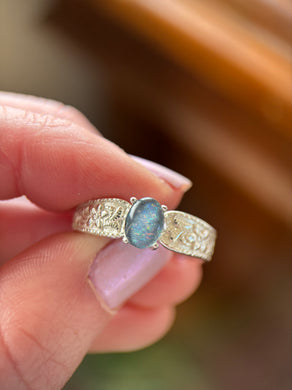 Western Belle Engagement Ring - Opal