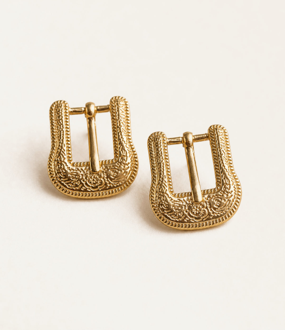 Belt Buckle Studs in 18k Gold Plated 925 Sterling Silver - shipping delay