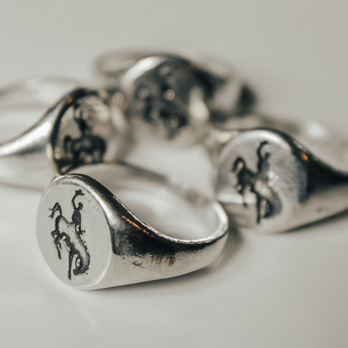 The Bronc Ring in 925 Sterling Silver