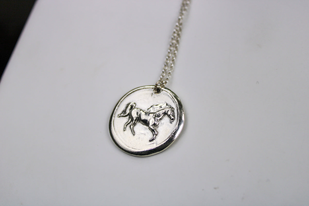 The Bronc Medallion in 925 Sterling Silver