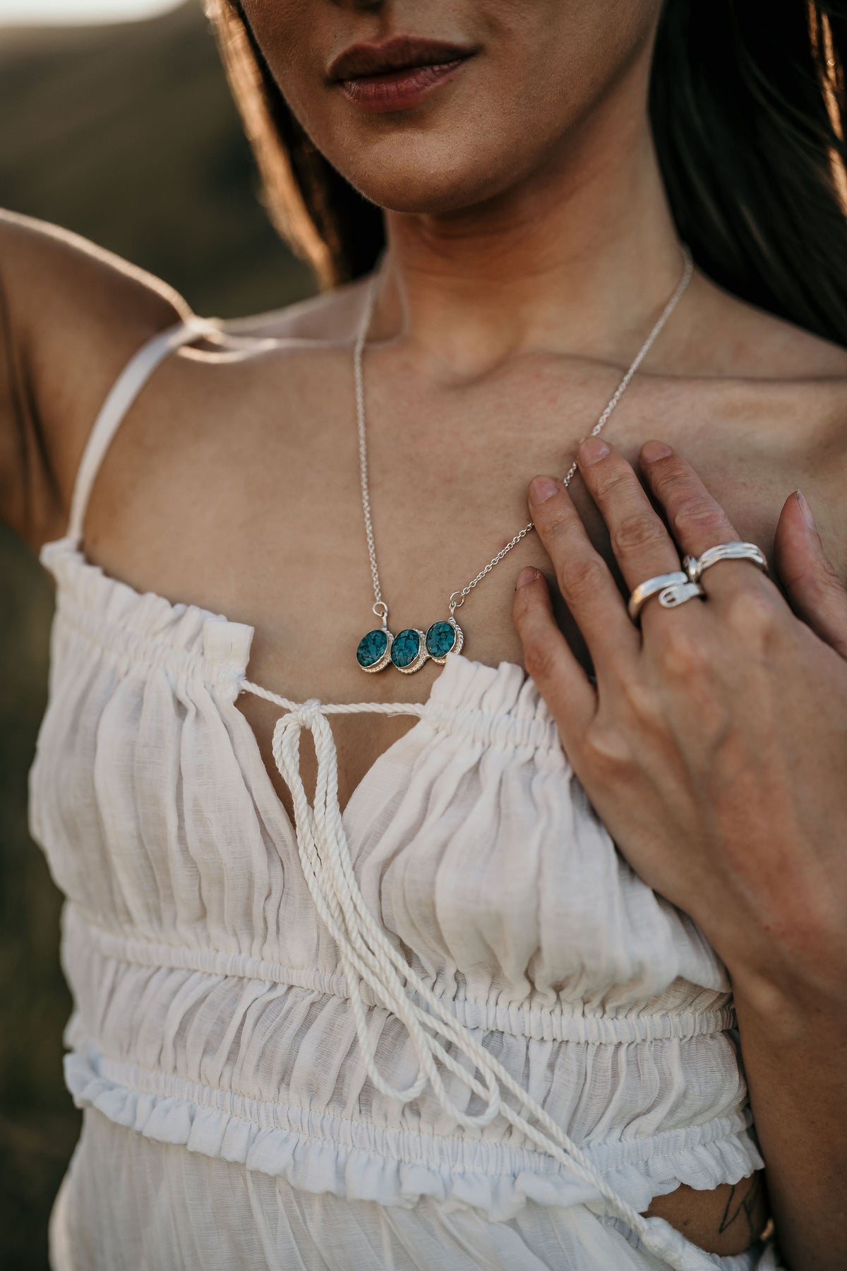 The Turquoise Keepsake Necklace in 925 Sterling Silver