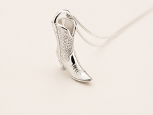 Load image into Gallery viewer, Darling Boot Necklace in 925 Sterling Silver