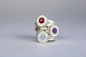 Sterling Silver Bullet Ring