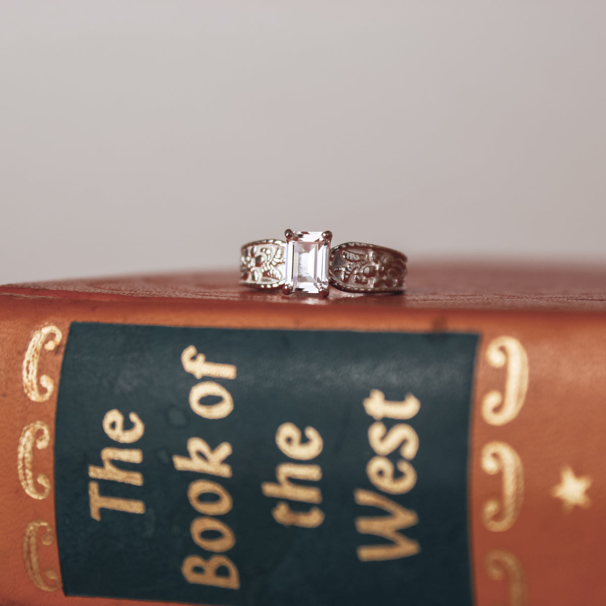 Western Belle Engagement Ring in 925 Sterling Silver