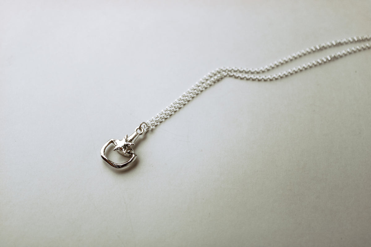 Lonestar Bit Necklace in 925 Sterling Silver