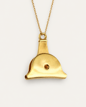 Load image into Gallery viewer, Shepherd’s Whistle Necklace in 18ct Gold Plated Sterling Silver (Functional Dog Whistle, NZ Made)