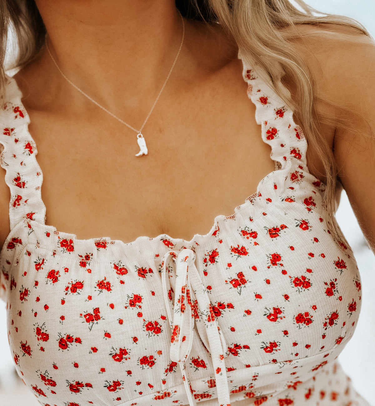 Mini Cowboy Boot Necklace in 925 Sterling Silver