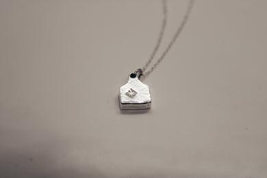 Mini Cattle Tag Necklace - Sterling Silver