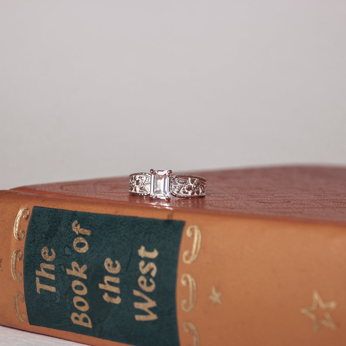 Western Belle Engagement Ring in 925 Sterling Silver