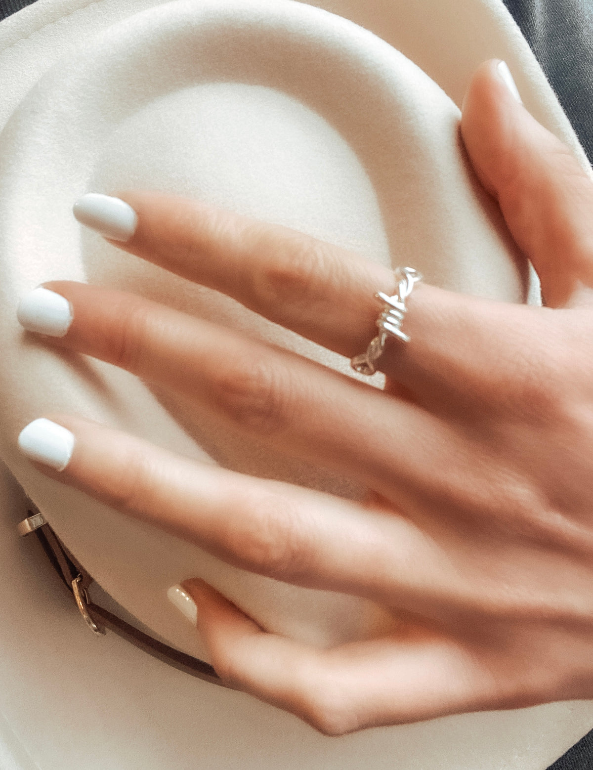 Barbed Wire Ring in 925 Sterling Silver