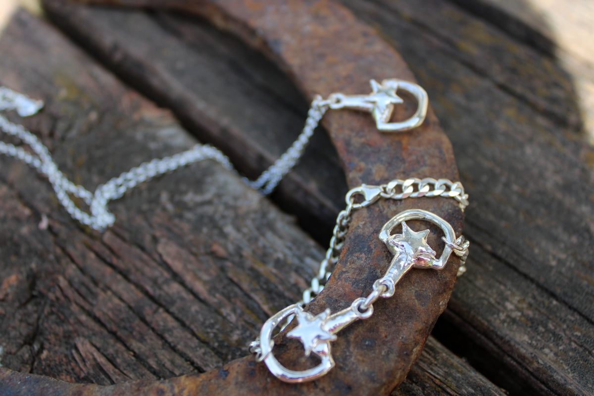 Lonestar Bit Bracelet in 925 Sterling Silver