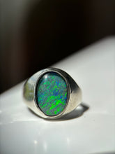 Load image into Gallery viewer, Weathered Opal Sterling Silver Ring