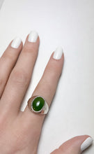 Load image into Gallery viewer, Weathered Greenstone Ring - Sterling Silver