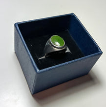 Load image into Gallery viewer, Weathered Greenstone Ring - Sterling Silver
