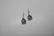 Load image into Gallery viewer, Mini Cattle Tag Earrings - Sterling Silver
