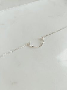 Antler Necklace in Sterling Silver