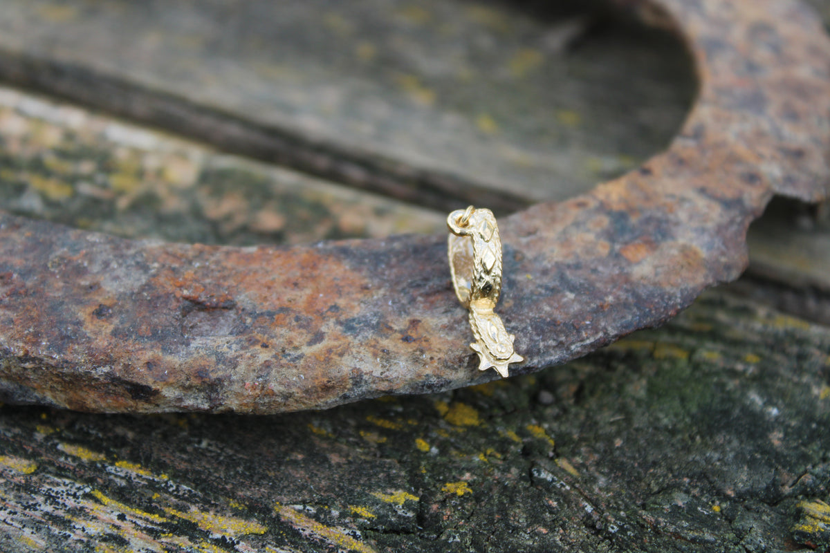 Gold Spur Necklace 18K Gold Plated Sterling Silver