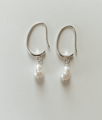 Sterling Silver Pearl Drop Earrings