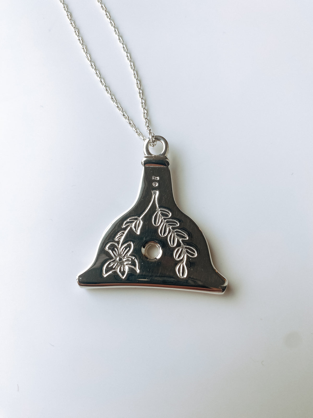Shepherds Whistle in 925 Sterling Silver - Functioning Whistle