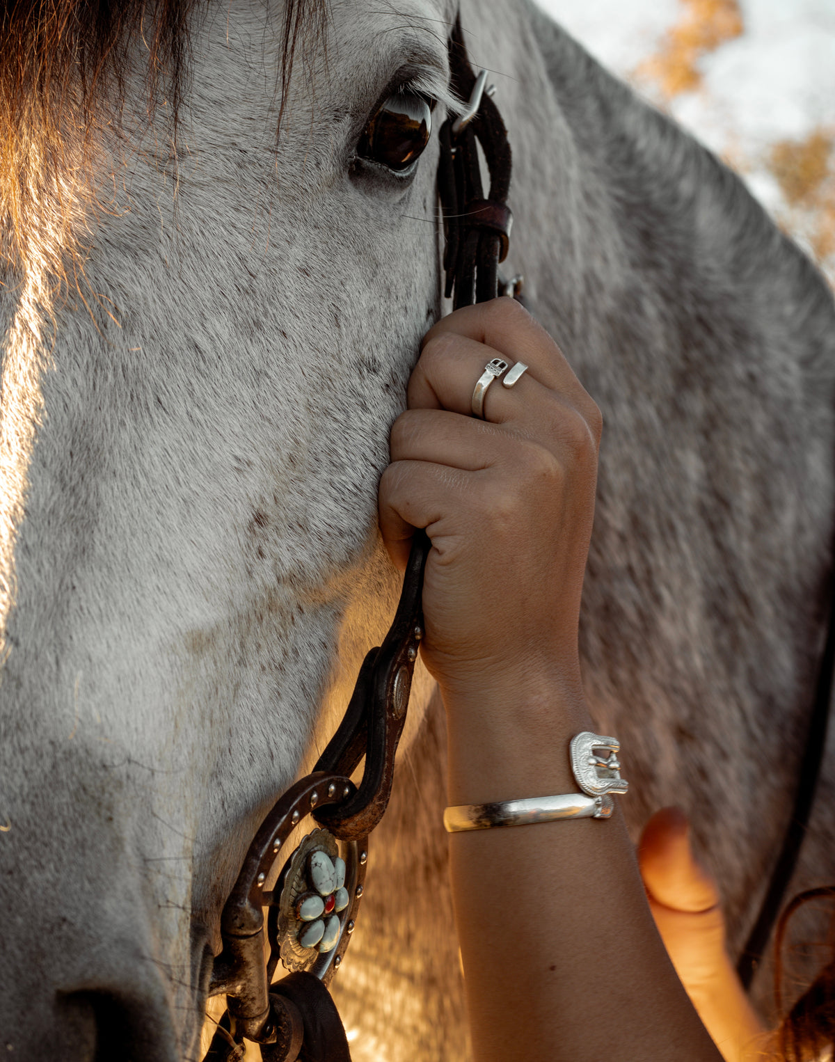 Western Belt Buckle Cuff Bangle in Solid 925 Sterling Silver ©️