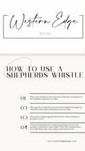 Load image into Gallery viewer, Pink Glitter Shepherds Whistle - functioning whistle