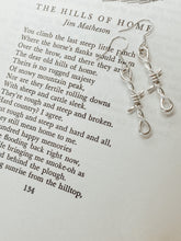 Load image into Gallery viewer, Sterling Silver Barbed Wire Earrings